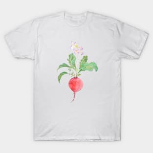 red  radish watercolor T-Shirt